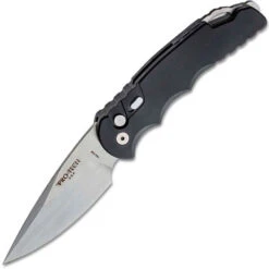 Pro-Tech TR-4 - Black Aluminum / Stonewash 154CM - TR-4.1