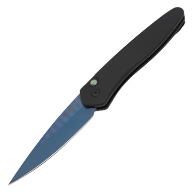 Pro-Tech Newport - Black Aluminum / Sapphire Blue CPM-S35VN - 3407-SB 1 Pro-Tech Newport - Black Aluminum / Sapphire Blue CPM-S35VN - 3407-SB