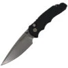 Pro-Tech TR-5 LERCH Assist - Black Aluminum / Stonewash CPM-S35VN - TR-5 SA.1