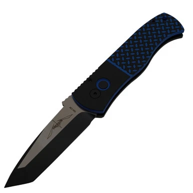 Pro-Tech Emerson CQC-7 Tanto - Blue/Black Textured G10 - Two Tone 154CM DLC - E7T35 1 Pro-Tech Emerson CQC-7 Tanto - Blue/Black Textured G10 - Two Tone 154CM DLC - E7T35