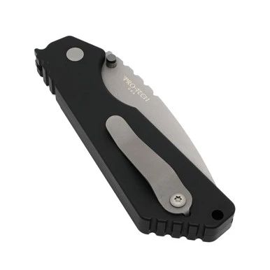 Pro-Tech Strider SnG - Black Aluminum / Bead Blast 154CM - 2401-B 2 Pro-Tech Strider SnG - Black Aluminum / Bead Blast 154CM - 2401-B - Image 2