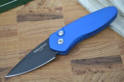 Pro Tech Sprint Auto - Dark Blue Handle - S35VN Black Blade