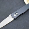 Pro Tech Emerson Auto - Black Anodized Aluminum Handle / Blasted Finished Tanto Blade / CPM-154CM Steel E7T01