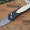 Pro Tech Half Breed Auto - Tuxedo Handle - S35VN Stonewash Blade