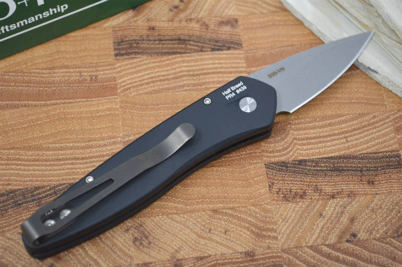 Pro Tech Half Breed Auto - Tuxedo Handle - S35VN Stonewash Blade 2 Pro Tech Half Breed Auto - Tuxedo Handle - S35VN Stonewash Blade - Image 2