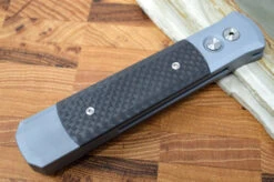 Pro Tech Godfather Auto - Grey Handle W/ Carbon Fiber Insert - Satin 154CM Blade 900CF -Pro-Tech Knives Shop DSC 0128 2
