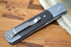 Pro Tech Godfather Auto - Grey Handle W/ Carbon Fiber Insert - Satin 154CM Blade 900CF -Pro-Tech Knives Shop DSC 0129 2