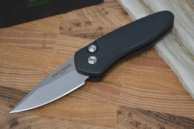 Pro Tech Sprint Auto - Black Handle - Stonewash S35VN Blade 1 Pro Tech Sprint Auto - Black Handle - Stonewash S35VN Blade