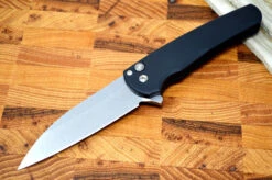 Pro Tech Malibu - Stonewash 20CV Blade / Black Aluminum Handle 5101