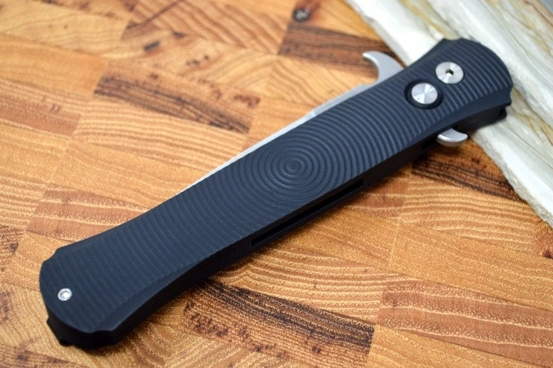 Pro Tech "The Large Don" Auto - Black Patterned Handle - Black 154CM Blade 4 Pro Tech "The Large Don" Auto - Black Patterned Handle - Black 154CM Blade - Image 4