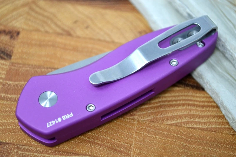 Pro Tech Sprint Auto - Purple Handle - Stonewash S35VN Blade 5 Pro Tech Sprint Auto - Purple Handle - Stonewash S35VN Blade - Image 5