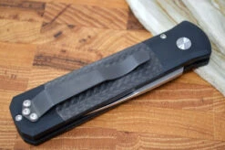 Pro Tech Godson Auto - Black Handle W/ Carbon Fiber Insert - 154CM Blasted Blade 704 -Pro-Tech Knives Shop DSC 0658