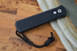 Pro Tech Godson Auto Greg Stevens Design - Black Handle W/ Black Leather Insert 7GSD-10 -Pro-Tech Knives Shop DSC 0690 7c4c8ca5 19f9 4705 9bda 1438b5dbd340
