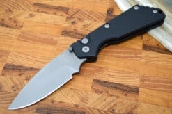 Pro Tech Strider SnG - Black Aluminum Handle / Blasted Blade 2401-B