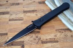 Pro Tech "The Large Don" Auto - Black Handle - Black 154CM Blade