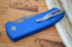 Pro Tech SBR Auto - Blue Knurled Handle / Acid Washed Plain Blade 9 Pro Tech SBR Auto - Blue Knurled Handle / Acid Washed Plain Blade -Pro-Tech Knives Shop DSC 1988