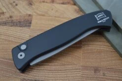 Pro Tech Small Brend Auto - Black Handle - Blasted Plain Edge Blade 8 Pro Tech Small Brend Auto - Black Handle - Blasted Plain Edge Blade -Pro-Tech Knives Shop DSC 2899