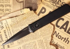 Pro Tech Godfather SWAT Auto - Black Aluminum Handle / Black Blade / Black Hardware 921SWAT -Pro-Tech Knives Shop GodfatherSWAT