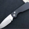 Pro Tech Strider PT+ Auto - Textured Black Anodized Aluminum Handle / Stonewash Finish / Magnacut Steel PT205