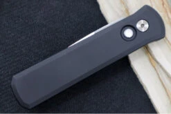 Pro Tech Godson Auto Limited - Black Anodized Aluminum Handle / Satin Finish / CPM-154 Blade / Pearl Inlay Push Button 721-LTD -Pro-Tech Knives Shop IMG 1034 460562ce f6b1 446c 86bd fd22c02e2f11