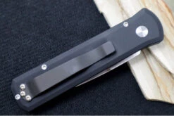 Pro Tech Godson Auto Limited - Black Anodized Aluminum Handle / Satin Finish / CPM-154 Blade / Pearl Inlay Push Button 721-LTD -Pro-Tech Knives Shop IMG 1035 85df5b67 29d4 4aff a804 c1b005f08761