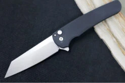 Pro Tech Malibu - Reverse Tanto Stonewash 20CV Blade / Black Aluminum Handle 5201