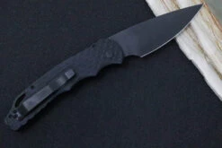 Pro Tech Tactical Response 4 Operator Auto - Black Feather Textured Handle / Black D2 Blade / Tritium Button TR-4.F3OPERATOR -Pro-Tech Knives Shop IMG 1623
