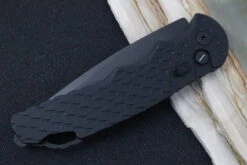 Pro Tech Tactical Response 4 Operator Auto - Black Feather Textured Handle / Black D2 Blade / Tritium Button TR-4.F3OPERATOR -Pro-Tech Knives Shop IMG 1624