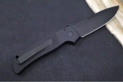 Pro Tech Terzuloa ATCF Operator Auto - Black Aluminum Handle & Textured Black G-10 Inlays / Tritium Push Button / Black DLC Drop Point Blade / CPM-Magnacut Steel BT2715-OPERATOR -Pro-Tech Knives Shop IMG 1761