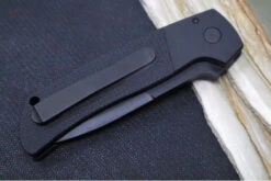 Pro Tech Terzuloa ATCF Operator Auto - Black Aluminum Handle & Textured Black G-10 Inlays / Tritium Push Button / Black DLC Drop Point Blade / CPM-Magnacut Steel BT2715-OPERATOR -Pro-Tech Knives Shop IMG 1763