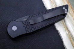 Pro Tech Tactical Response 3 Auto Military Issue - Black Anodized Aluminum Handle / Fish Scales Texture / Black BladeSteel Safety TR-3-X1-M 7 Pro Tech Tactical Response 3 Auto Military Issue - Black Anodized Aluminum Handle / Fish Scales Texture / Black BladeSteel Safety TR-3-X1-M -Pro-Tech Knives Shop IMG 1772