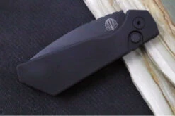 Pro Tech Strider PT+ Auto - Black Anodized Aluminum Handle / Black DLC Finish / CPM-Magnacut Steel PT203 6 Pro Tech Strider PT+ Auto - Black Anodized Aluminum Handle / Black DLC Finish / CPM-Magnacut Steel PT203 -Pro-Tech Knives Shop IMG 1789