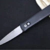 Pro Tech Godfather Auto - Black Aluminum Handle / Blasted Bead Blade 920
