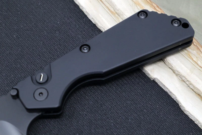 Pro Tech Strider SnG Operator - Black Aluminum Handle / Black Blade / Tritium Push Button 2403-OP 2 Pro Tech Strider SnG Operator - Black Aluminum Handle / Black Blade / Tritium Push Button 2403-OP - Image 2