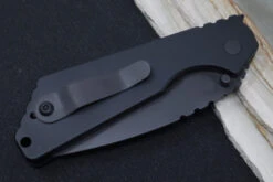 Pro Tech Strider SnG Operator - Black Aluminum Handle / Black Blade / Tritium Push Button 2403-OP 9 Pro Tech Strider SnG Operator - Black Aluminum Handle / Black Blade / Tritium Push Button 2403-OP -Pro-Tech Knives Shop IMG 2951