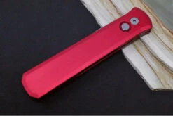 Pro Tech Godfather Auto - Red Anodized Aluminum Handle / Blasted Bead Blade 920-Red -Pro-Tech Knives Shop IMG 3240 a2b72aeb 245d 4d43 bc26 a93ba5c72d1d