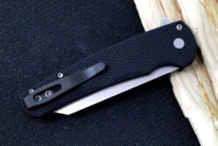 Pro Tech Malibu - Reverse Tanto / Stonewash 20CV Blade / Black Textured Aluminum Handle 5205 -Pro-Tech Knives Shop IMG 3362