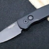 Pro Tech Runt Auto - Black Aluminum Handle / Black DLC Reverse Tanto Blade / CPM-20CV Steel R5203
