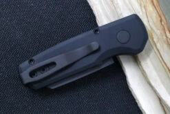 Pro Tech Runt Auto - Black Aluminum Handle / Black DLC Reverse Tanto Blade / CPM-20CV Steel R5203 -Pro-Tech Knives Shop IMG 3715