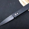 Pro Tech Godfather Auto - Black Aluminum Handle / Black Blade 921