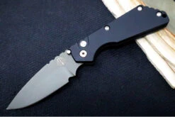 Pro Tech Strider SnG NWK Exclusive - OD Green Cerakoted Blade / 154CM / Black Aluminum Handle / Black DLC Titanium Clip