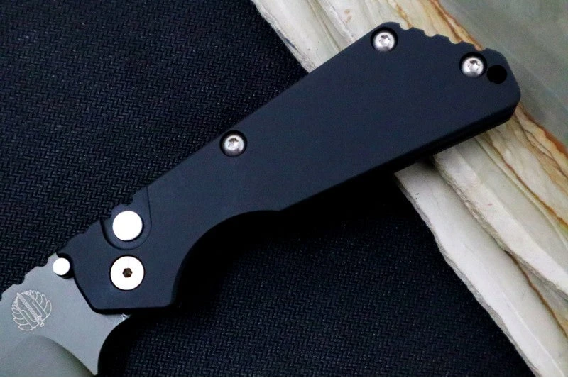 Pro Tech Strider SnG NWK Exclusive - OD Green Cerakoted Blade / 154CM / Black Aluminum Handle / Black DLC Titanium Clip 3 Pro Tech Strider SnG NWK Exclusive - OD Green Cerakoted Blade / 154CM / Black Aluminum Handle / Black DLC Titanium Clip - Image 3