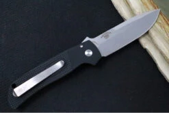 Pro Tech Terzuloa ATCF Auto - Black Aluminum & Textured Black G-10 Handle / 3D Titanium Clip / Stonewash Drop Point Blade / CPM-Magnacut Steel BT2714 -Pro-Tech Knives Shop IMG 5692