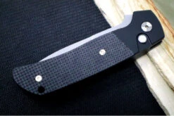 Pro Tech Terzuloa ATCF Auto - Black Aluminum & Textured Black G-10 Handle / 3D Titanium Clip / Stonewash Drop Point Blade / CPM-Magnacut Steel BT2714 -Pro-Tech Knives Shop IMG 5693