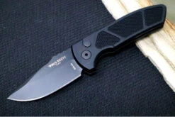Pro Tech SBR Auto - Black Textured (Knurled) Aluminum Handle / Black Blade LG407