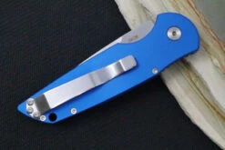Pro Tech Tactical Response 3 Auto LEFT HANDED -Blue Handle -Stonewash Blade TR-3-L1-BLUE -Pro-Tech Knives Shop IMG 6503