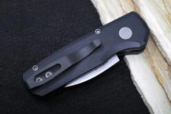 Pro Tech Runt Auto - Black Aluminum Handle / Stonewashed Wharncliffe Blade / Magnacut Steel R5301 -Pro-Tech Knives Shop IMG 7633