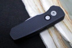Pro Tech Runt Auto - Black Textured Aluminum Handle / Stonewashed Wharncliffe Blade / Magnacut Steel R5305 -Pro-Tech Knives Shop IMG 7636