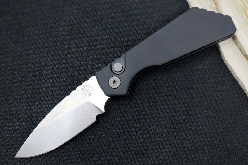 Pro Tech Strider PT+ Auto - Black Anodized Aluminum Handle / Stonewash Finish / Magnacut Steel PT201 1 Pro Tech Strider PT+ Auto - Black Anodized Aluminum Handle / Stonewash Finish / Magnacut Steel PT201