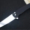 Pro Tech Malibu - Reverse Tanto / Mirror-Polished Blade / Black Textured Aluminum Handle 5208